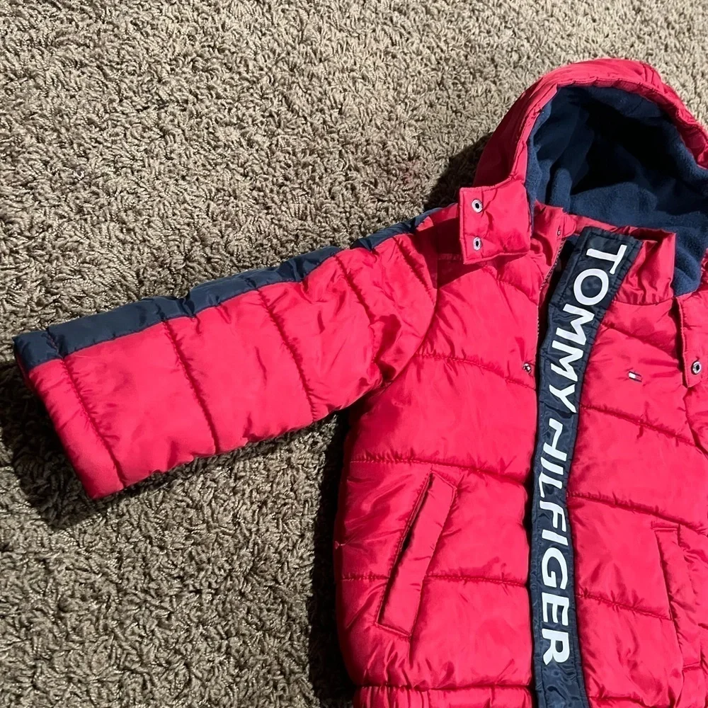 Tommy Hilfiger Red Kids Puffer Jacket